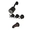 Kingston Brass KBX8135BX Three-Handle Tub and Shower Faucet, Oil Rubbed Bronze KBX8135BX - alternate 1